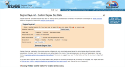 Desktop Screenshot of degreedays.net