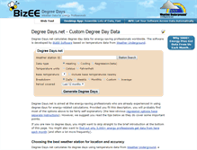 Tablet Screenshot of degreedays.net